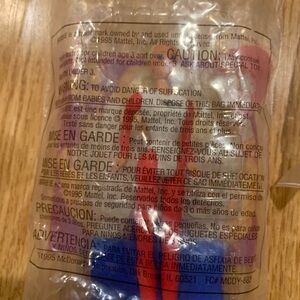 Barbie Pink and Blue Party Favor. Vintage Happy meal toy